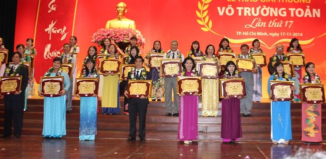 TP.HCM: Vinh danh 30 nhà giáo đạt giải thưởng Võ Trường Toản