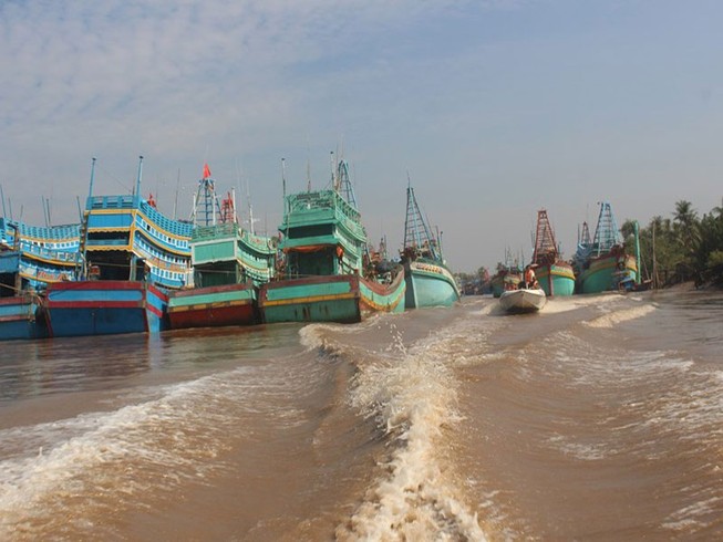 Bão số 9: Bến Tre, Tiền Giang cấm tàu thuyền ra khơi