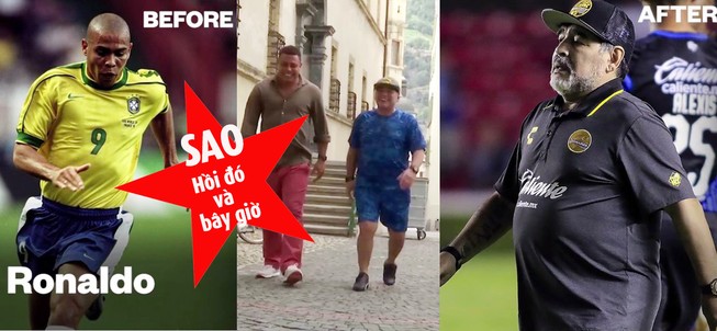 Những ngôi sao như Maradona, Ronaldo... ngày ấy và bây giờ