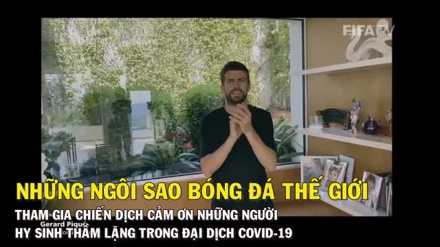 Các ngôi sao bóng đá đồng loạt vỗ tay cảm ơn các y, bác sĩ...