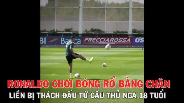 Ronaldo bị cầu thủ trẻ ở học viện ‘thách đấu’