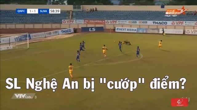 SL Nghệ An bị 'cướp' điểm?