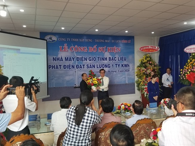 Điện gió Bạc Liêu đạt cột mốc 1 tỉ KWh