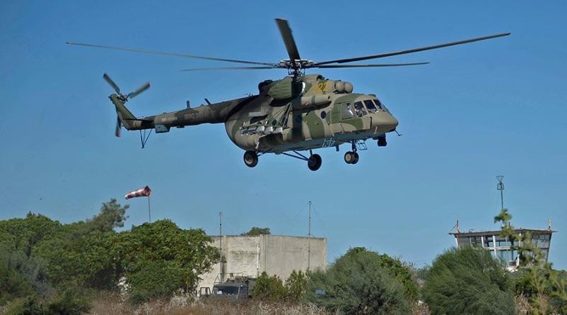Trực thăng quân sự Mi-8 của Nga rơi tại Syria - ảnh 1