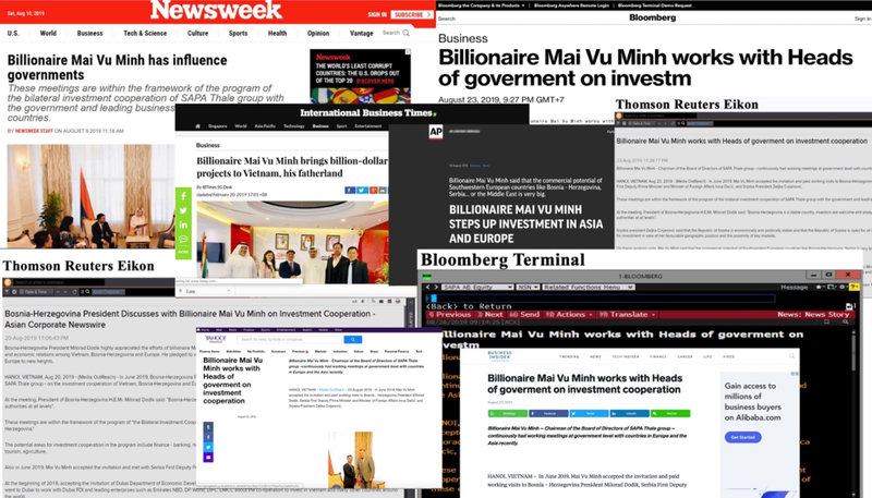 AP, Bloomberg, Reuters đưa tin về tỉ phú Mai Vũ Minh - ảnh 1