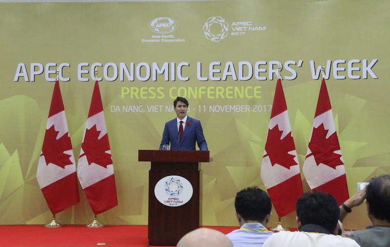 Thủ tướng Canada nói về việc vắng mặt tại cuộc họp TPP - ảnh 1