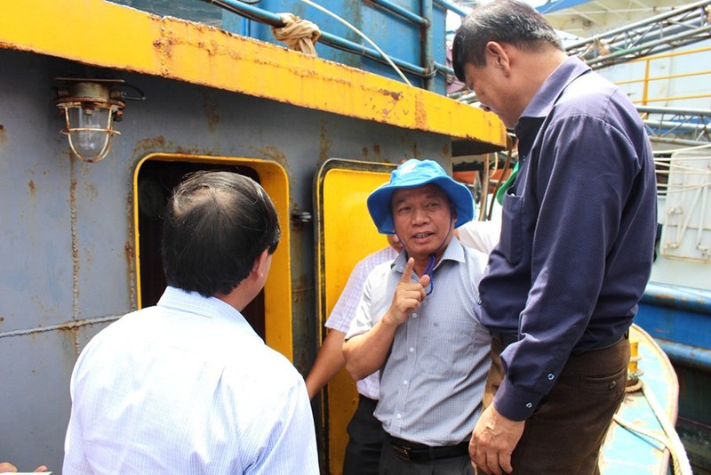 Tàu vỏ thép Bình Định: Máy Mitsubishi không chính hãng - ảnh 1