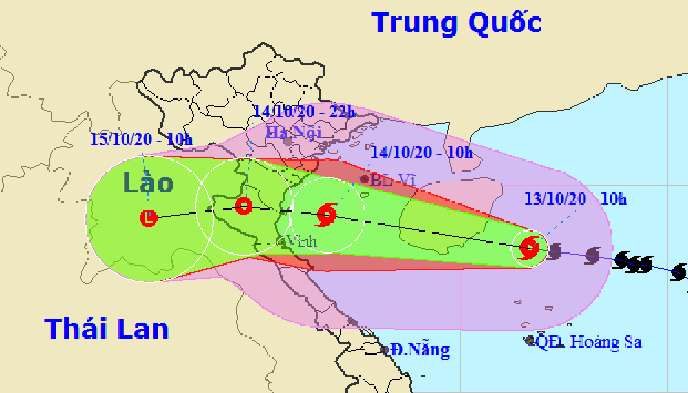 Tâm bão số 7 đang cách đảo Hải Nam 150 km về phía Đông - ảnh 1