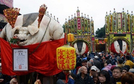 Lễ tế lợn ở Đài Loan.