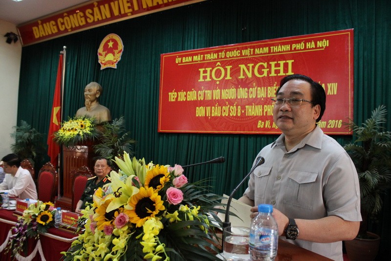 Bí thư Hà Nội Hoàng Trung Hải hứa 'bảo vệ quyền lợi của cử tri' - ảnh 1
