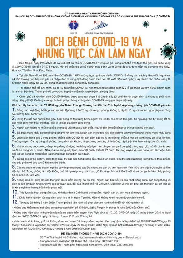 Tờ rơi '12 việc cần làm ngay' đã đến tay người dân TP.HCM - ảnh 2