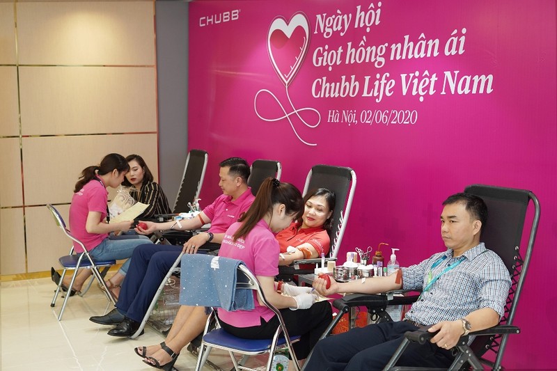 Công ty Bảo hiểm Nhân thọ Chubb tổ chức chương trình hiến máu