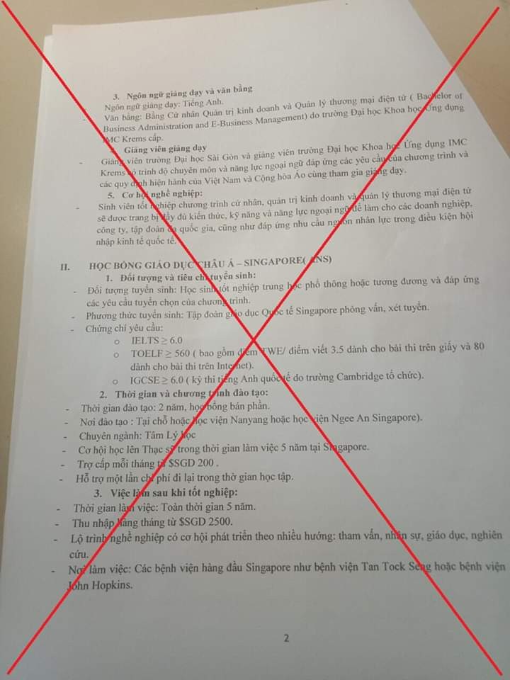 Giả mạo văn bản tuyển sinh lừa SV, phụ huynh hàng trăm triệu - ảnh 2