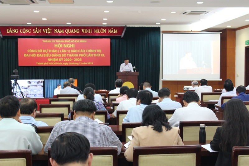 TP.HCM công bố dự thảo báo cáo chính trị ĐH Đảng bộ lần XI - ảnh 1
