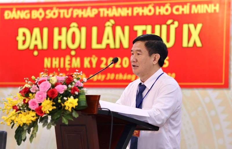 Ông Huỳnh Văn Hạnh tái đắc cử Bí thư Đảng ủy Sở Tư pháp - ảnh 2