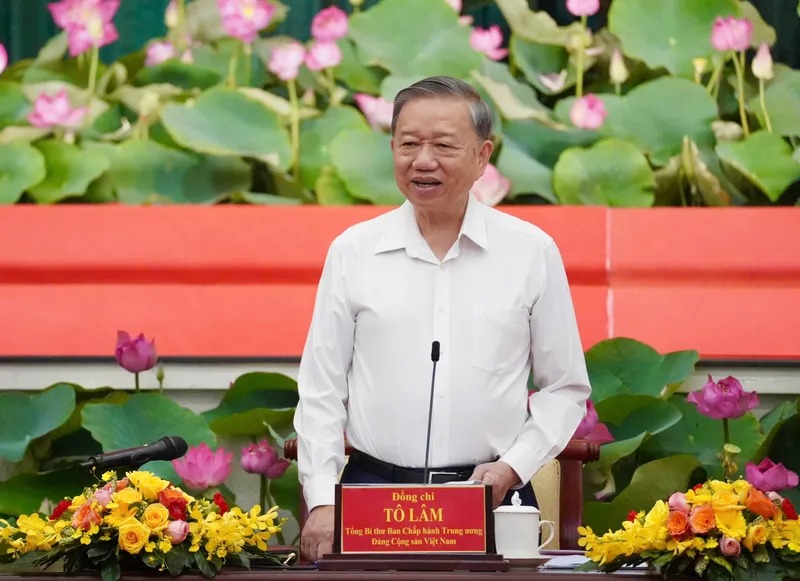 Tổng Bí thư Tô Lâm đang làm việc với TP.HCM, Bình Dương, Bà Rịa – Vũng Tàu