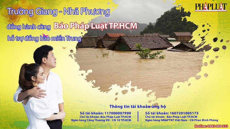 Trường Giang, Nhã Phương kêu gọi hỗ trợ đồng bào miền Trung - ảnh 1