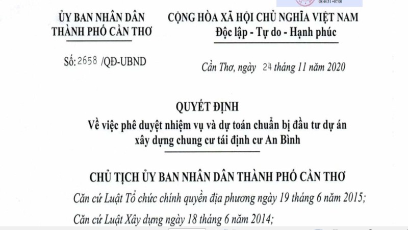 Cần Thơ chuẩn bị đầu tư chung cư tái định cư An Bình - ảnh 1