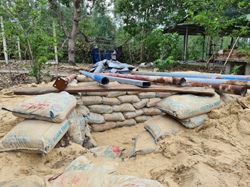 Quảng Nam: Người dân làm hầm tránh bão số 9 - ảnh 6