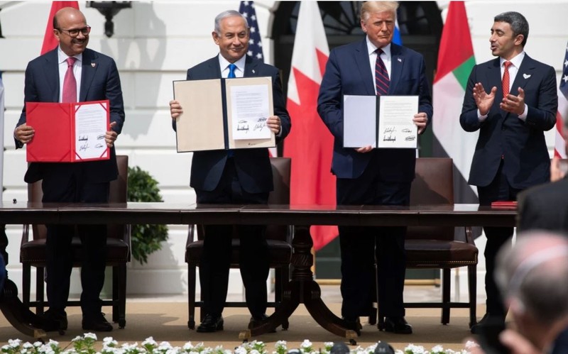 Israel ký hiệp ước Abraham với Bahrain, UAE tại Nhà Trắng - ảnh 1