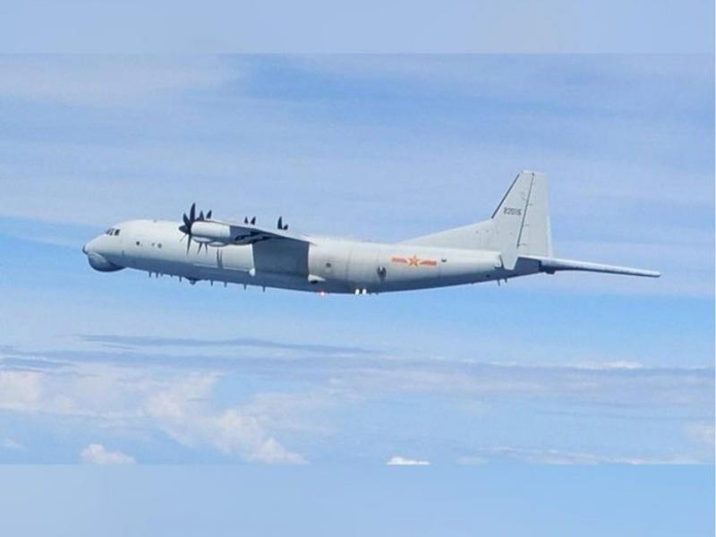 Máy bay chống ngầm Trung Quốc xuất hiện ngoài khơi Đài Loan - ảnh 1