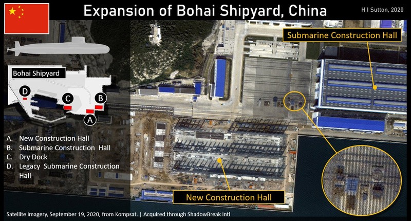 Bắc Kinh mở rộng xưởng tàu Bột Hải, tăng cường đóng tàu ngầm  - ảnh 1