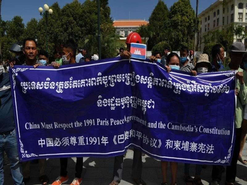 Campuchia: Biểu tình vì lo 'Trung Quốc tăng hiện diện quân sự' - ảnh 2