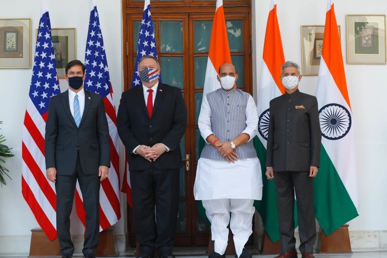 Hai bộ trưởng Mỹ thăm Ấn Độ, đưa thông điệp chống Trung Quốc - ảnh 1