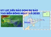 Uy lực siêu bão Goni dự báo vào Biển Đông ngày 2-11