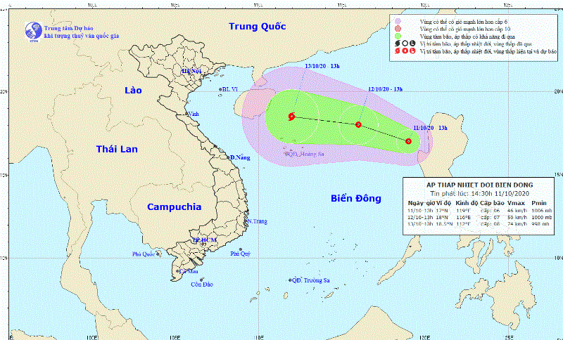 Bão số 6 vừa tan, Biển Đông lại có áp thấp nhiệt đới mới - ảnh 1