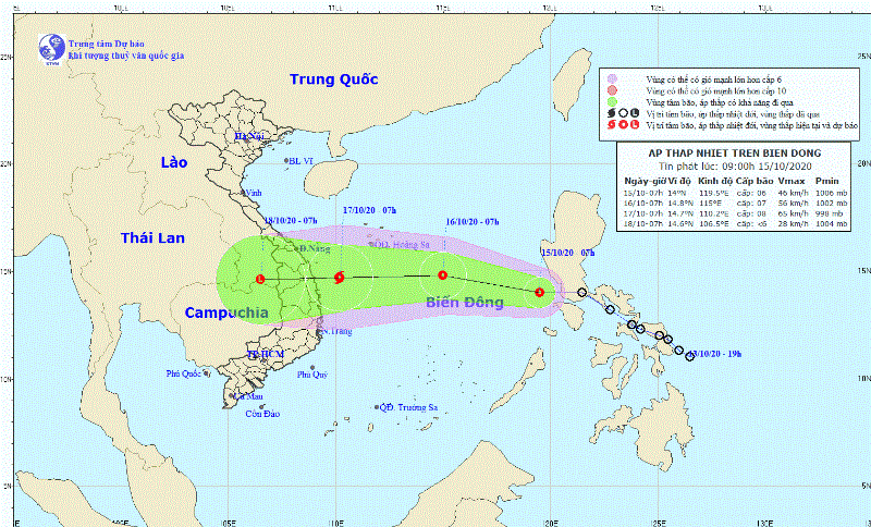 Áp thấp nhiệt đới vào Biển Đông, khả năng mạnh lên thành bão - ảnh 1