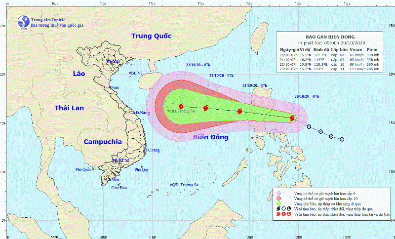 Bão Saudel giật cấp 14 sắp đi vào Biển Đông - ảnh 1