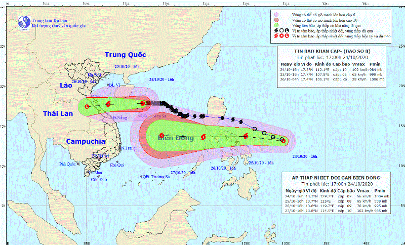 Bão số 8 tiến sát bờ, áp thấp nhiệt đới mới sắp vào Biển Đông - ảnh 1