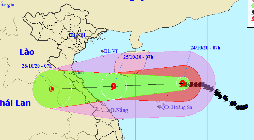 Bão số 8 giật cấp 13 đang cách Hoàng Sa 150 km