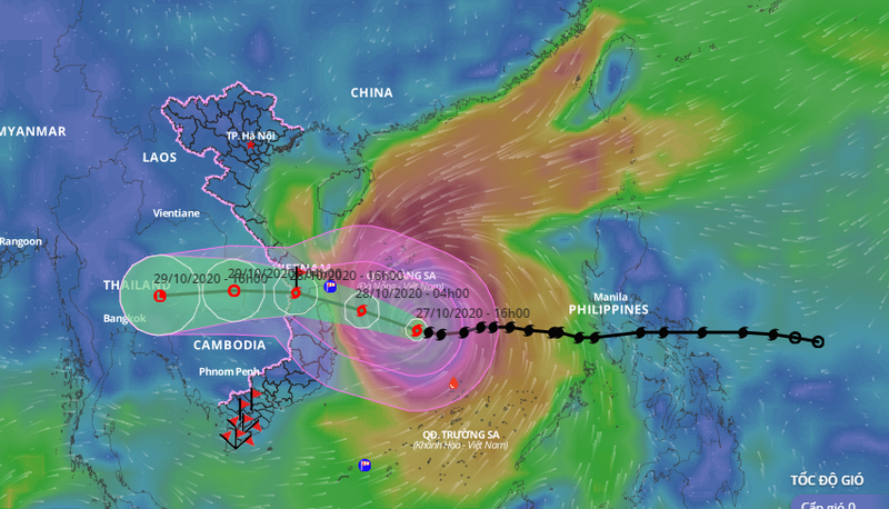 “Cuồng phong” bão số 9 bắt đầu gây gió mạnh trên đất liền - ảnh 1