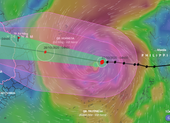 Bão số 9 đã mạnh lên cấp 14, giật cấp 17