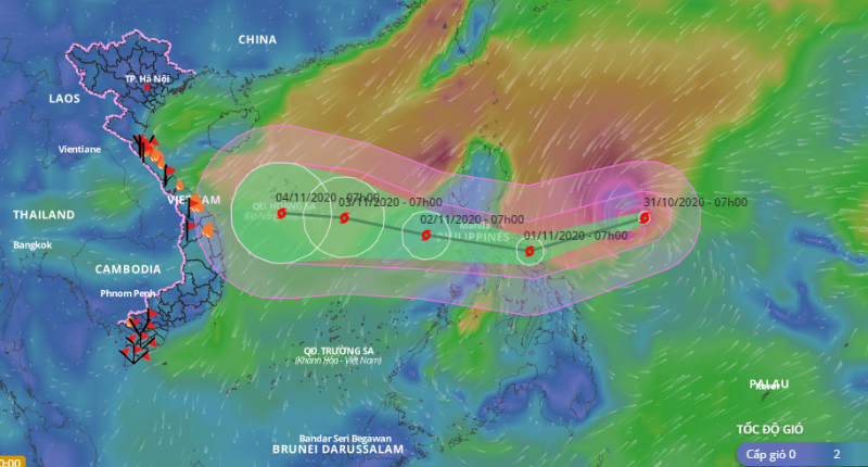 Siêu bão Goni mạnh cấp 17 đang ở gần Biển Đông - ảnh 1