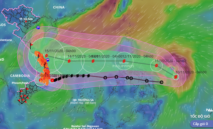 Bão số 13 giật cấp 15 có tên quốc tế Vamco đang vào Biển Đông - ảnh 1