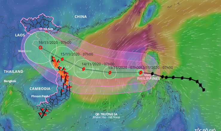 Bão số 13 phức tạp: Chưa nhận định được chính xác hướng đổ bộ - ảnh 1