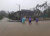 Nước sông ở Thừa Thiên - Huế đang lên, nhiều nơi ngập sâu