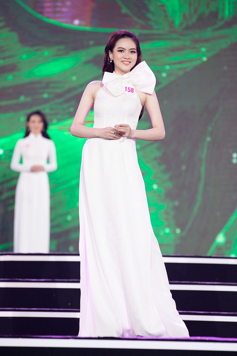 Ngắm Áo dài trong đêm Bán kết Hoa hậu Việt Nam 2020 - ảnh 3
