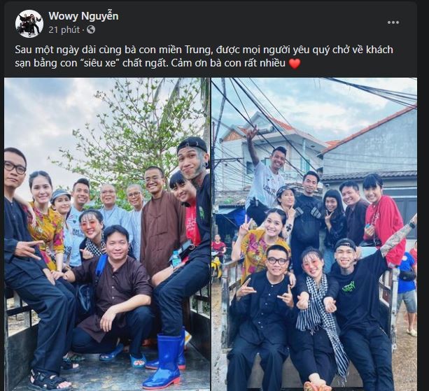 Wowy và Dế Choắt đã tới Quảng Ngãi giúp người dân sau Rap Việt - ảnh 1