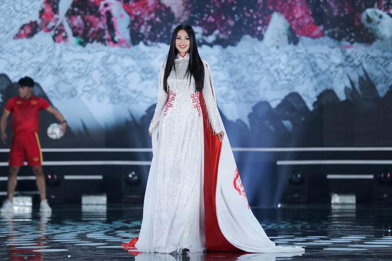 5 Hoa hậu trình diễn áo dài trong đêm chung kết HHVN 2020 - ảnh 1