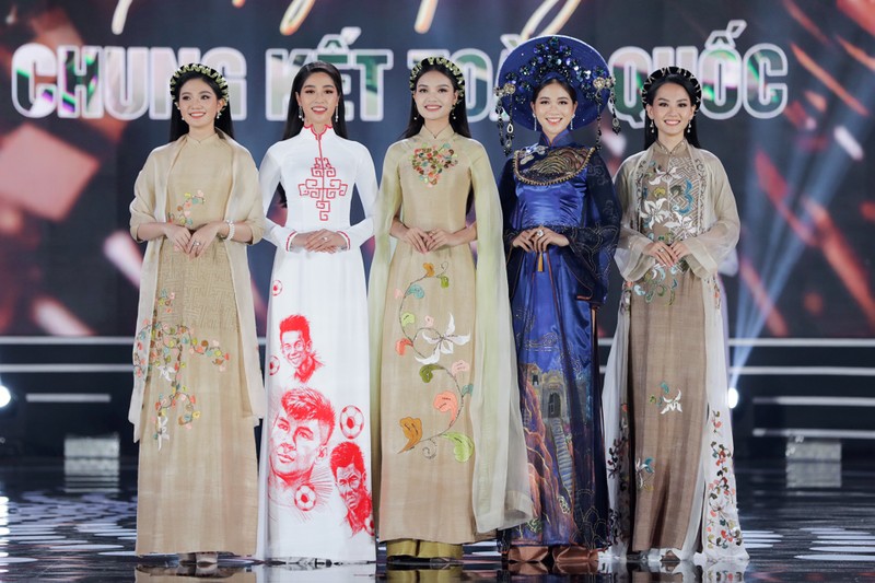5 Hoa hậu trình diễn áo dài trong đêm chung kết HHVN 2020 - ảnh 5