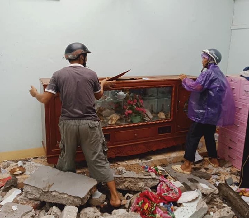 Chùm ảnh: Huyện đảo Lý Sơn thiệt hại nặng nề do bão số 9 - ảnh 5