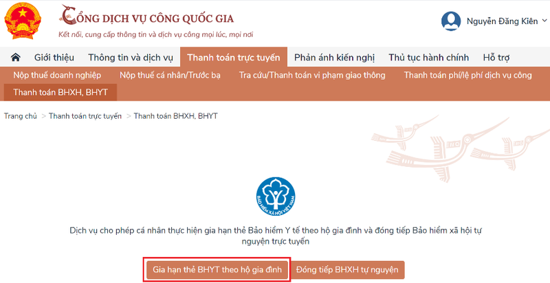 Nhấn vào ảnh để phóng to Cách gia hạn thẻ BHYT, đóng tiếp BHXH tự nguyện tại nhà - ảnh 2