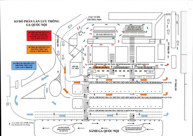 Ngày đầu sân bay Tân Sơn Nhất phân làn, tài xế còn lúng túng - ảnh 1