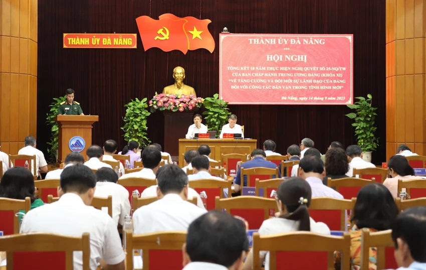 Hội nghị do Thành ủy Đà Nẵng tổ chức sáng 14-9. Ảnh: TẤN VIỆT ảnh 1 thành ủy đà nẵng
