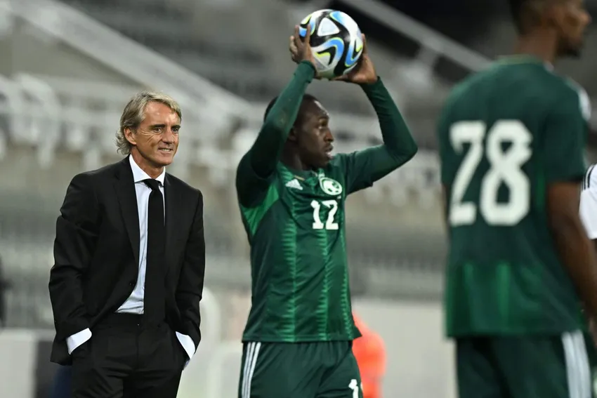 Thầy trò HLV Mancini chọn Palestine, đội từng thua giao hữu trước Việt Nam 0-2 làm quân xanh tại Qatar. Ảnh: A.N Asian Cup 2023.jpg