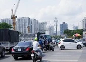 Điều chỉnh giao thông phục vụ thi công hầm chui ba tầng quận 7 ảnh 2 Sắp sửa xong đường Nguyễn Văn Linh, quận 7